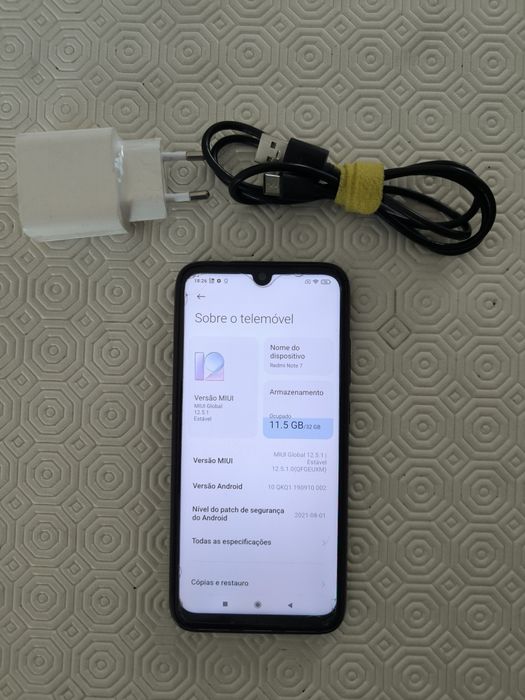 Xiaomi Redmi Note 7 (32GB) + Carregador Original Mi