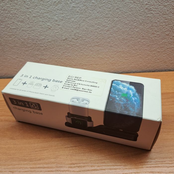 Stacja dokująca do ładowania iPhone'a Apple Watch Airpods 3 w 1