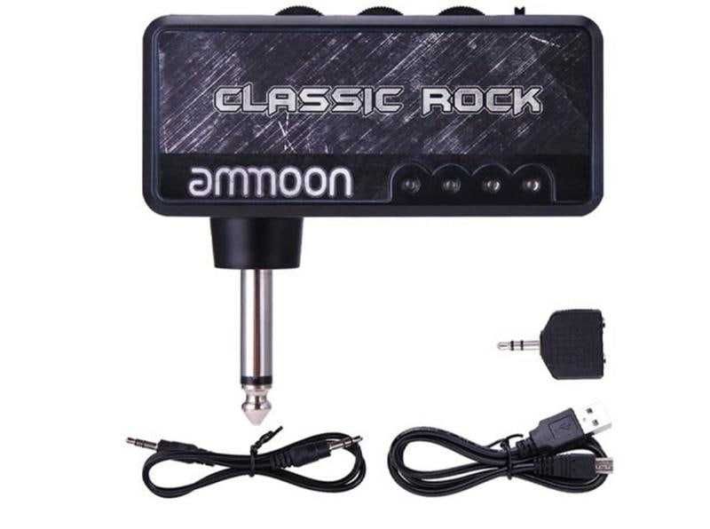 Усилитель для гитары, преамп портативный с акб, ammoon classic rock