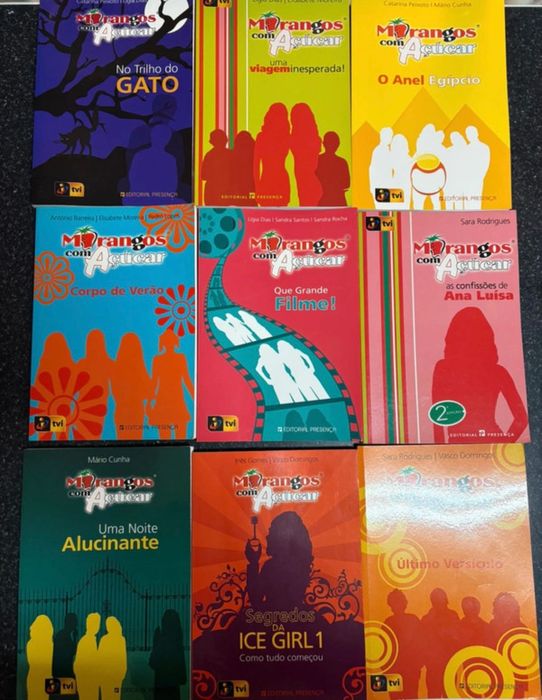 Livros morangos com açúcar
