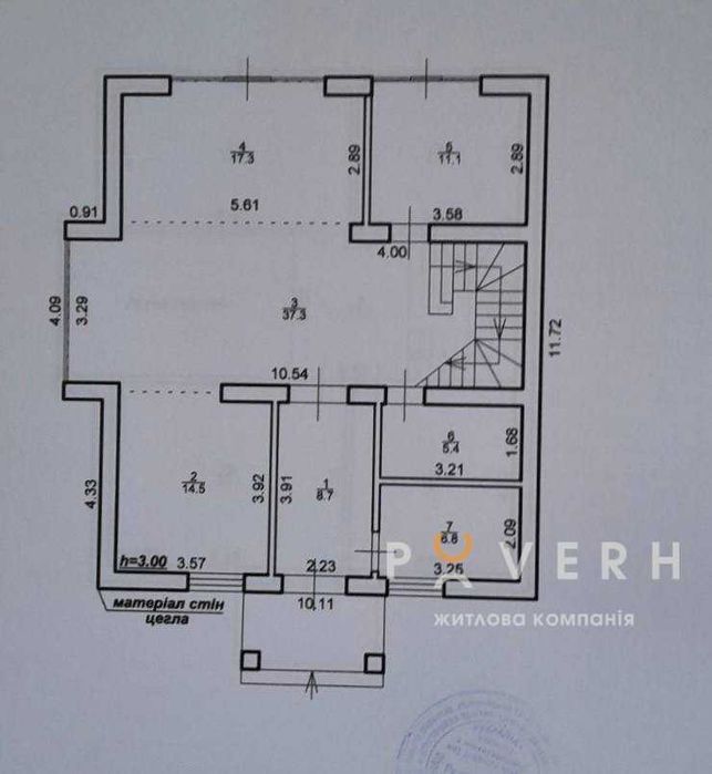 Будинок у Вовчинцях з частковим ремонтом
