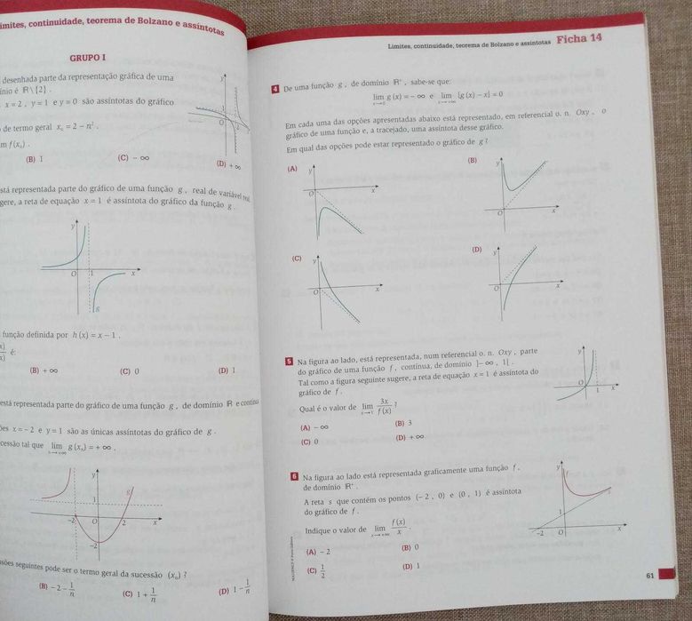 Caderno de fichas- Matemática A 12º ano