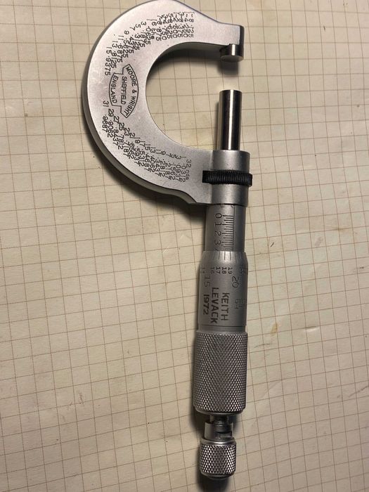 Mikromierz Moore&Wright nr.961 najwayzsza jakość