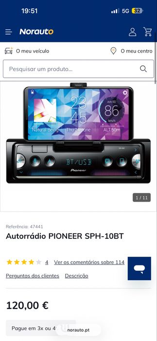 Radio Pioneer SPH-10BT