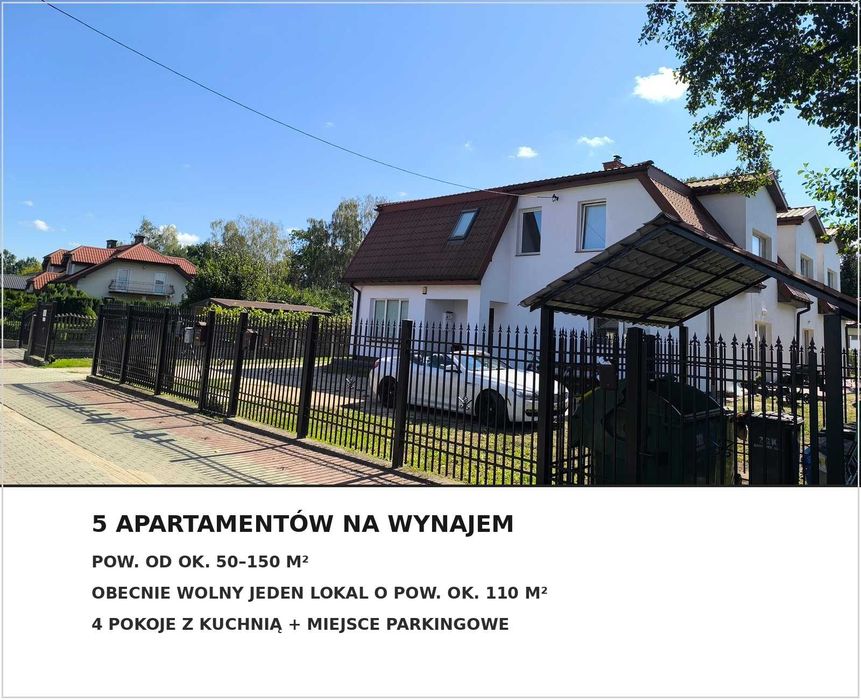 Wynajmę mieszkanie o pow.110m2 4pokoje z miejcem parkingowym w Grodzisku Mazowieckim