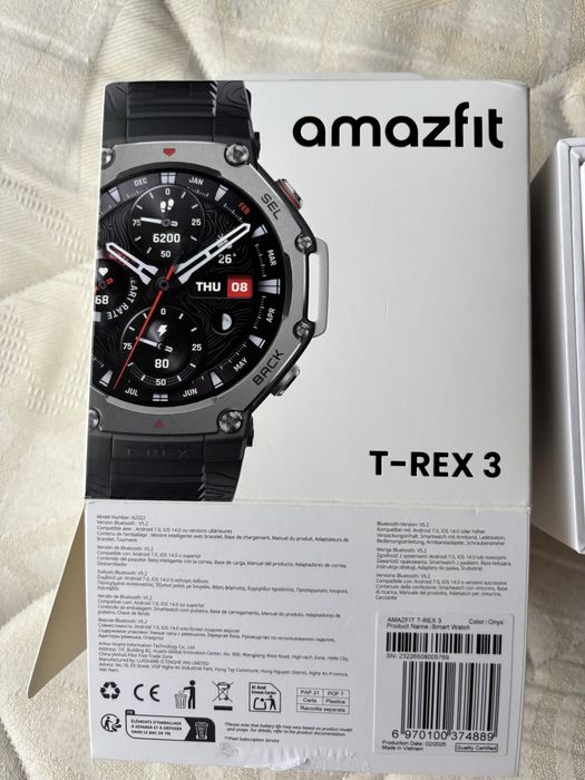 Relogio amazfit TREX 3 em estado de novo com caixa e fatura