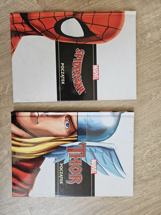 Książki Marvel Thor i Spider-Man do nauki czytania