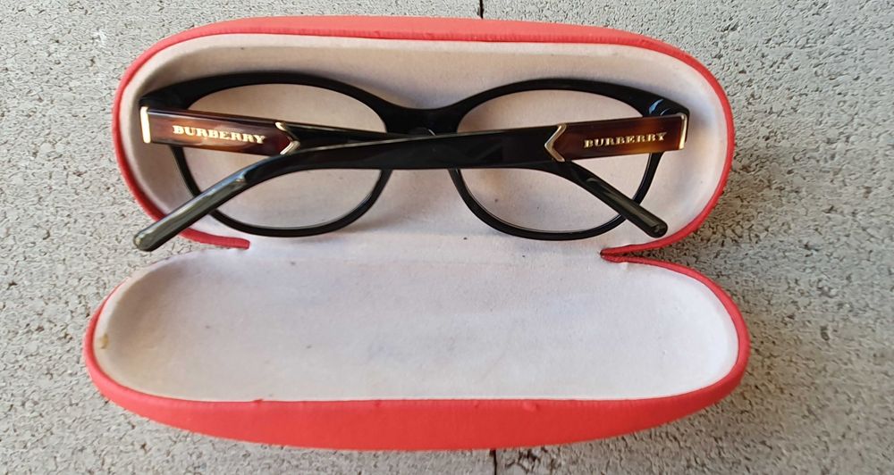 Okulary zerówki do pracy przy komputerze Burberry nowe