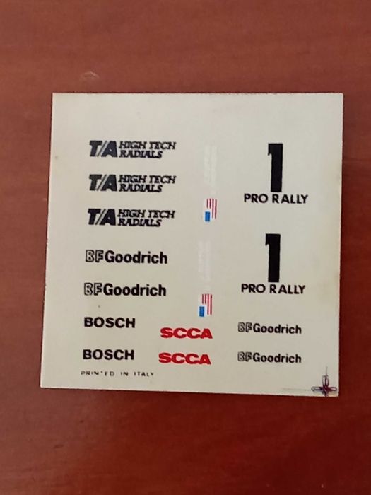Decalques Rally - Escala 1/43
