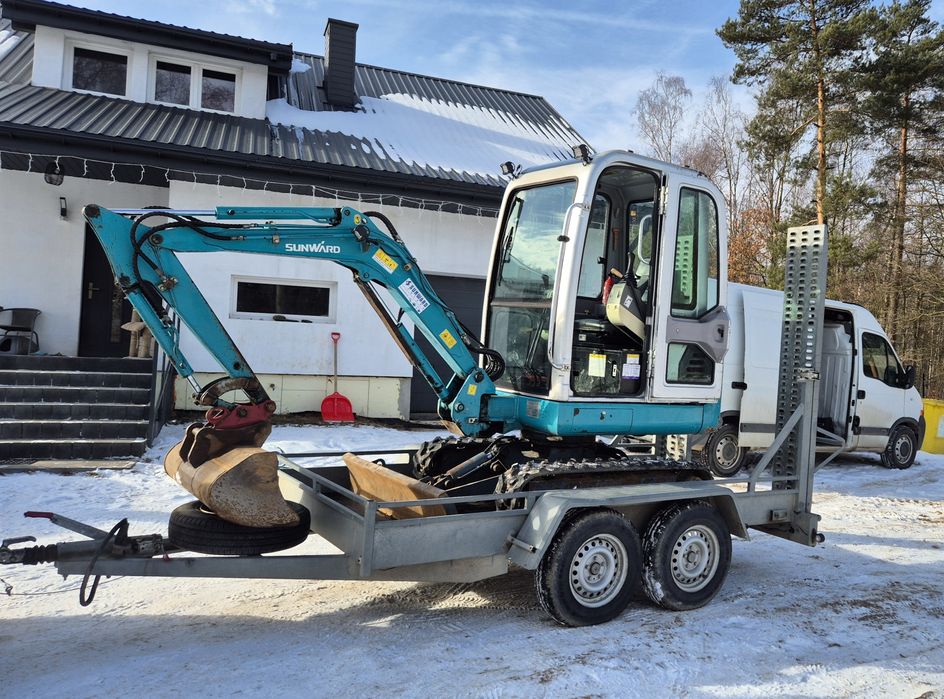 Sunward SWE17 1640 mth szybko złącze komplet łyżek minikoparka