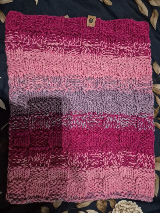 Zestaw komplet opaska komin handmade