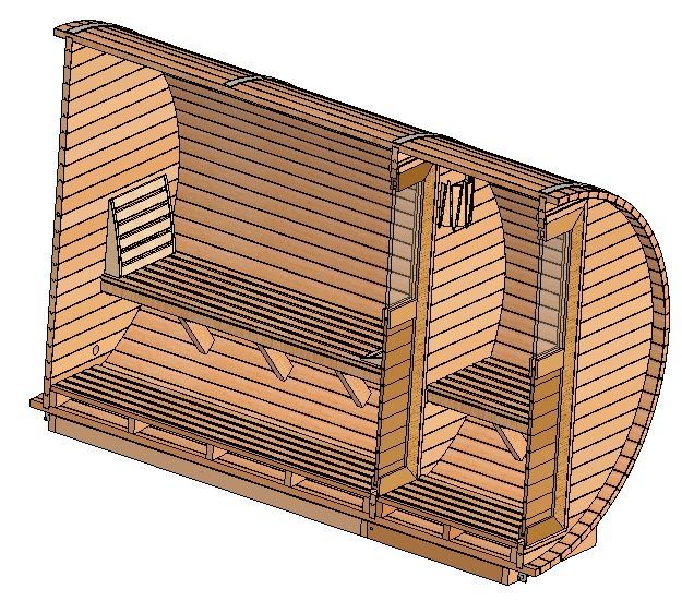 Spa Sauna ogrodowa  projekt