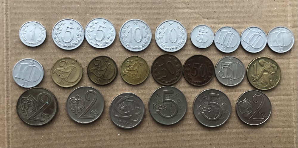 Монети Чехословачини,Словаччина та Намібія