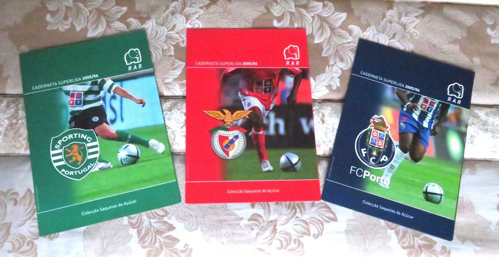 RARIDADE - Saquetas de açúcar com cromos (Plantel SLBenfica) 2005/06