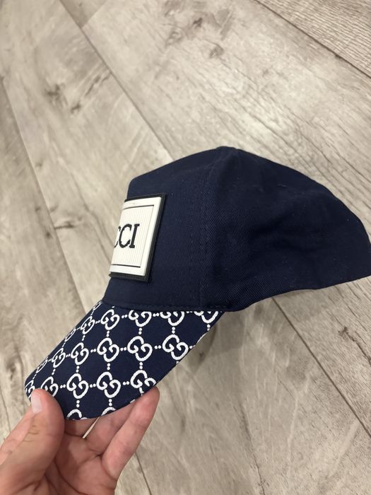 Кепка gucci , синяя кепка, бейсболка,