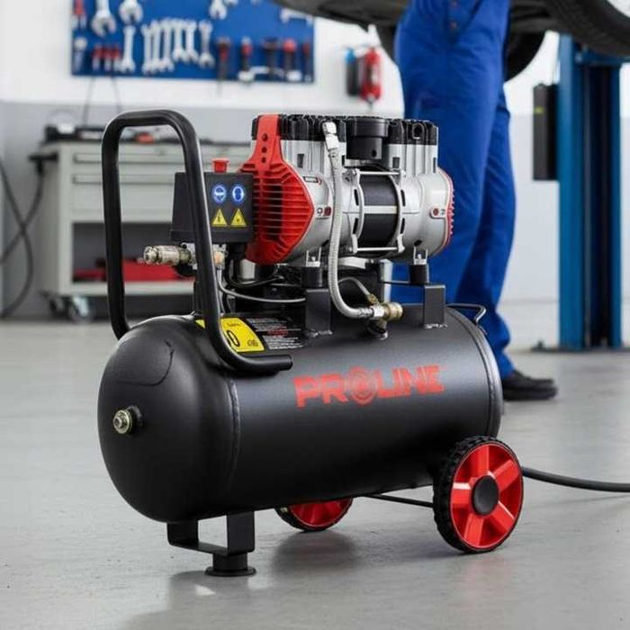 Безмасляний поршневий компресор 50 л P200005 8 бар компрессор ТИХИЙ