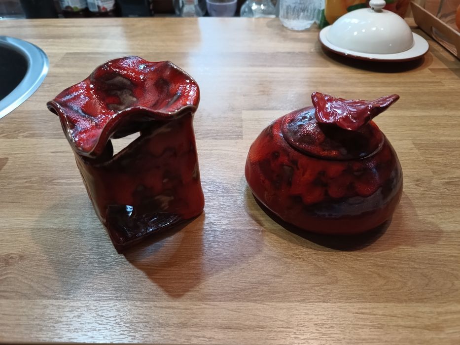 Cukiernica lampion ceramiczny ręcznie robiony Smak Sztuki artystyczne