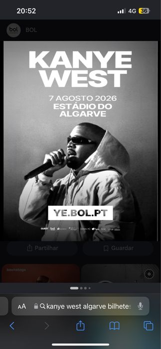 Bilhete Kanye West