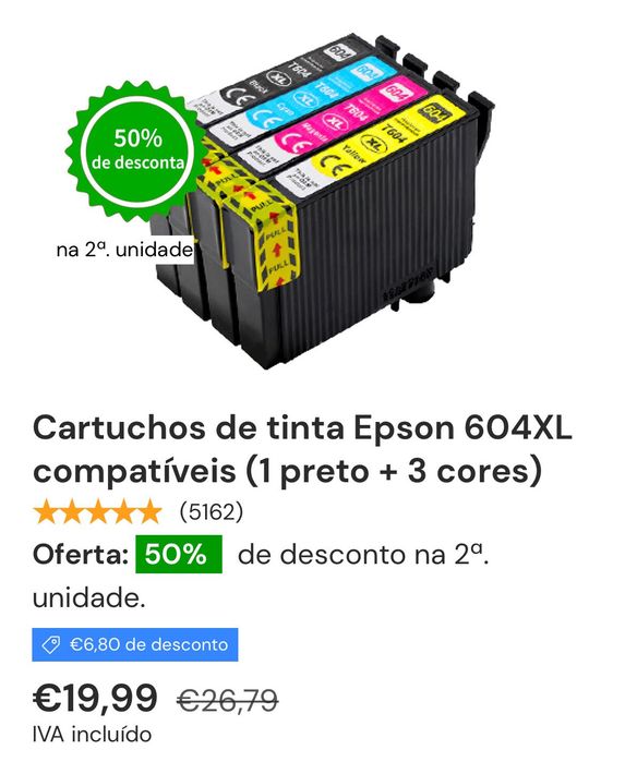 E604XL 2 packs - BK/C/M/Yx2