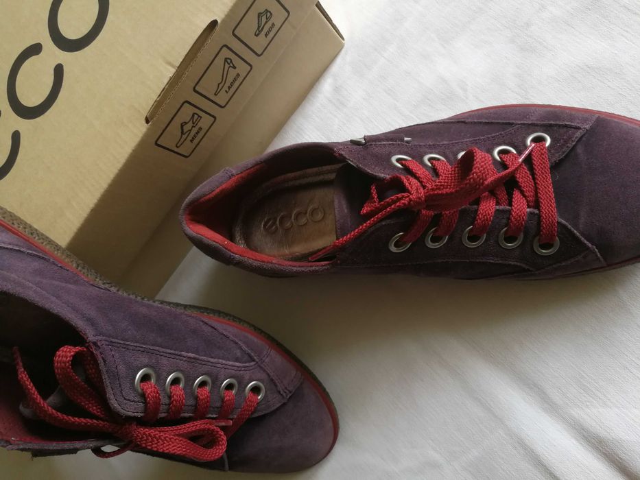 Ecco sneakersy niskie fioletowe rozm.38