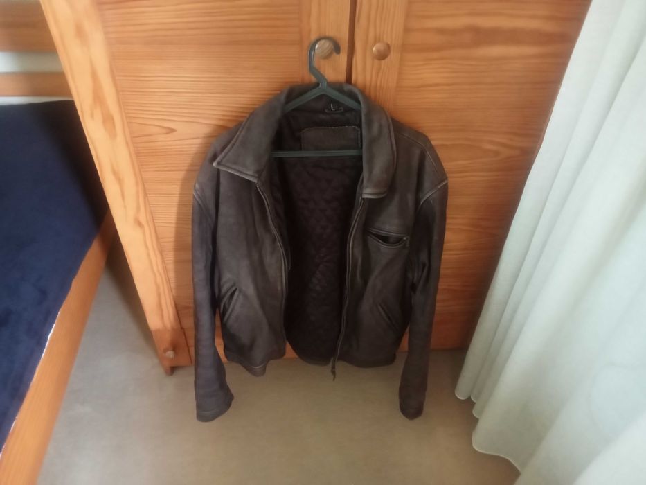 Casaco de cabedal vintage