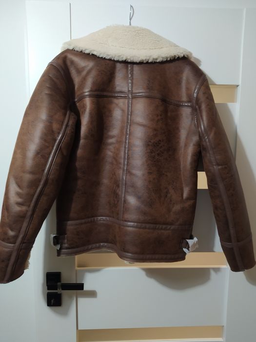 Kurtka ze sztucznym barankiem męska