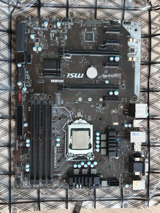 Płyta główna MSI Z170-A PRO + procesor  i5-7600K + wiatrak