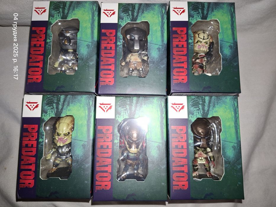 Хищник Predator 7 см коллекционные фигурки 6 шт Хижак Шварценеггер