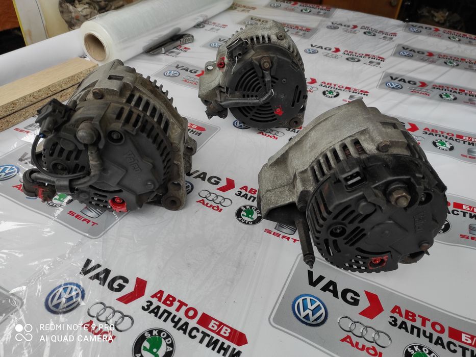 Генератор Bosch,Valeo б/в оригінал VAG VW Т-4, Пассат Б3-Б4,Гольф,Поло