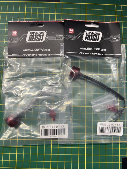 Antena Rush Cherry  155mm FPV 5.8G LHCP SMA MMCX UFL