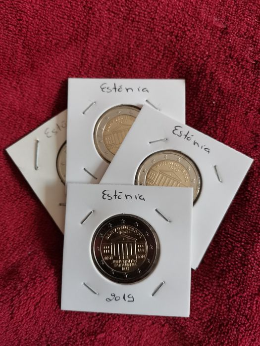 Moeda UNC comemorativa de 2€ - Estónia 2019