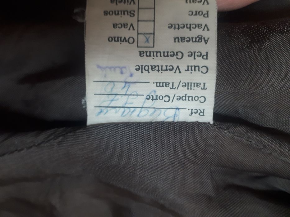 Casaco em pele tipo blaser