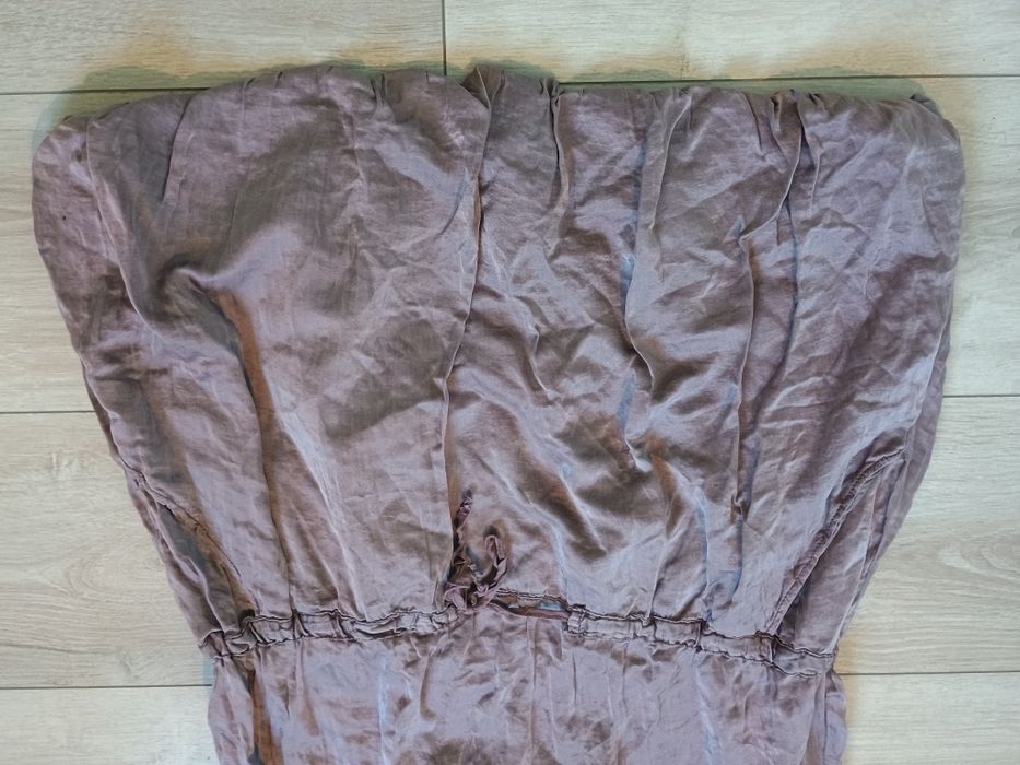 Zara trafaluc sukienka letnia jedwab S/M fioletowa
