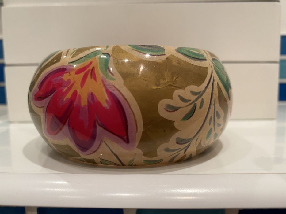 Bransoletka drewniana decoupage - stan idealny