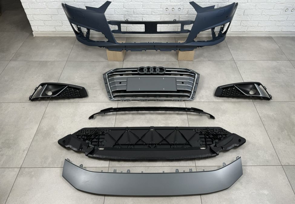 Передний бампер в сборе S-Line 2018- для Audi A4 B9 2015-2019