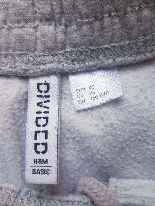 Bawełniane dresy damskie z wysokim stanem marki H&M rozmiar XS/S/M .