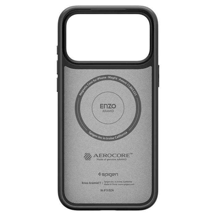 Чехол Spigen Enzo Aramid T MagFit для iPhone 17 Pro / 17 Pro Max Black