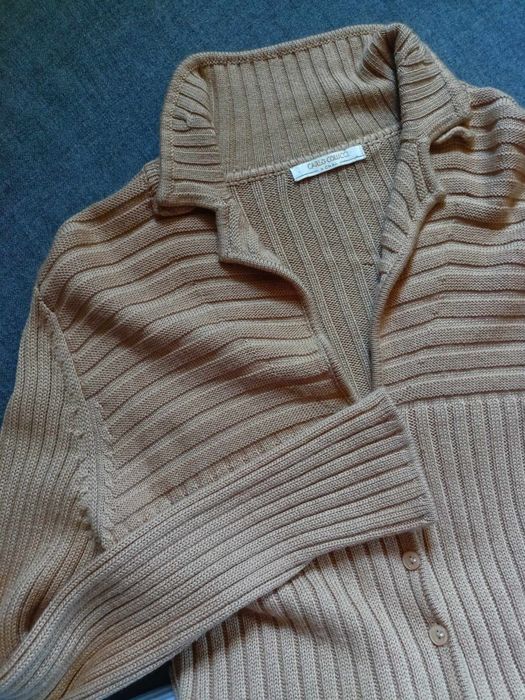 Sweter Carlo  Colucci wełna merino+ jedwab+ kaszmir