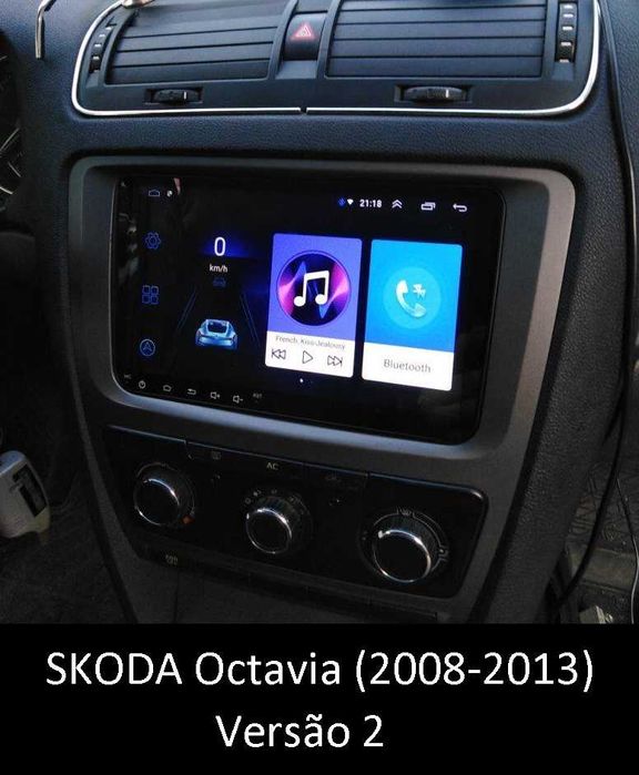 (NOVO) Rádio 2DIN • SKODA Octavia (1996 até 2013) • Android [4+64GB]