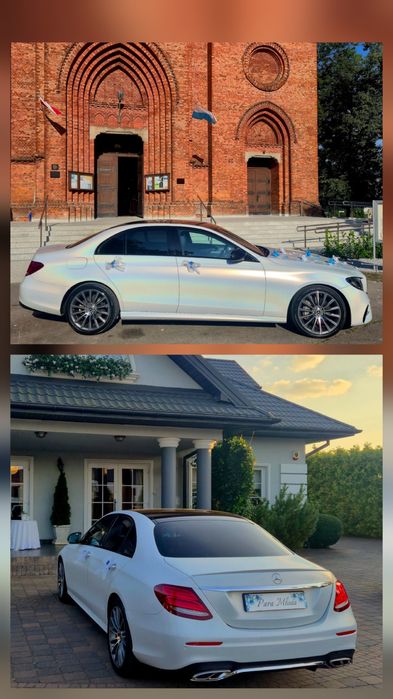 Biały kameleon lub GLC Coupe. Mercedes auto samochód do ślubu wesele