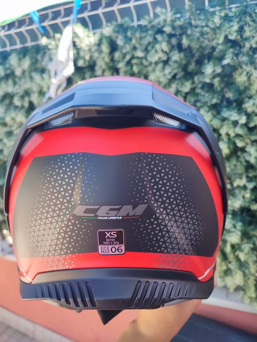 Capacete+casaco de pele