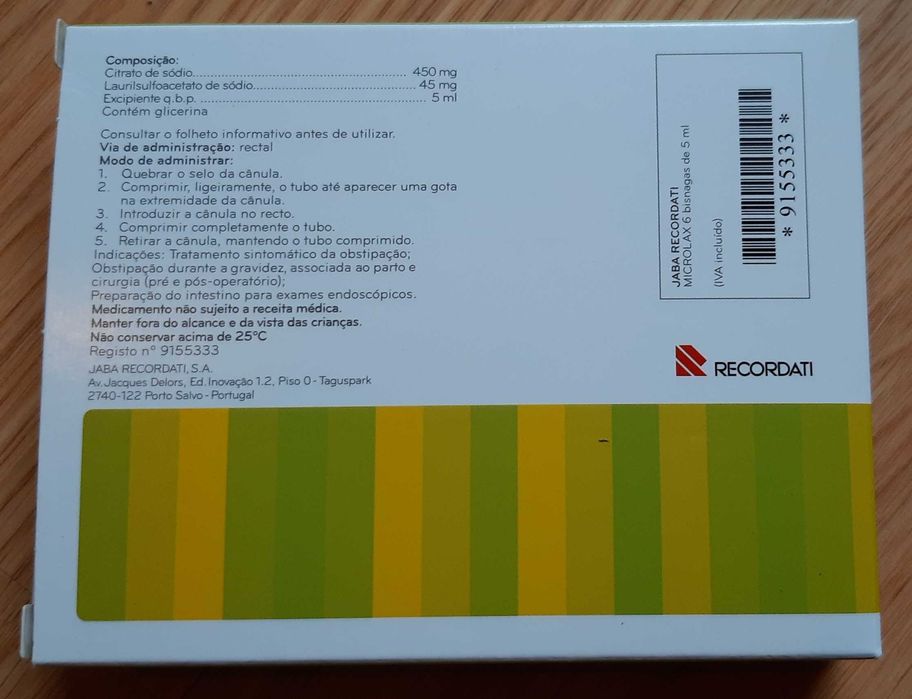 Microlax - tratamento da prisão de ventre
