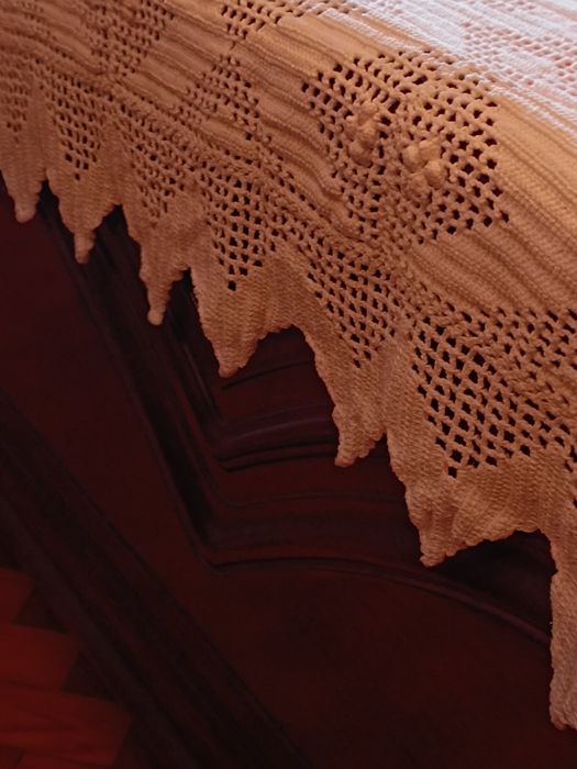 Colcha renda vintage