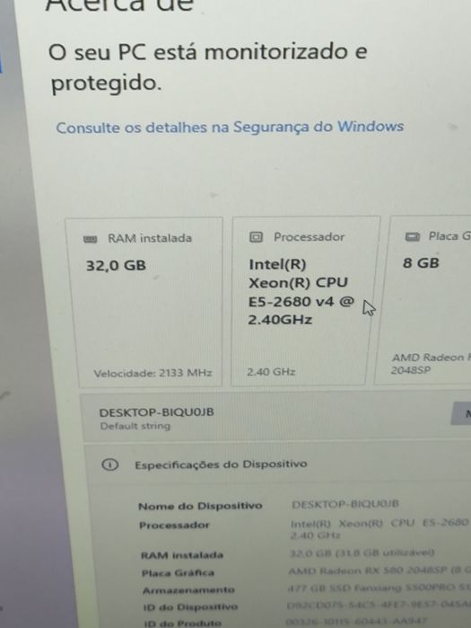 xeon + placa mãe + duas DDR4 32gb