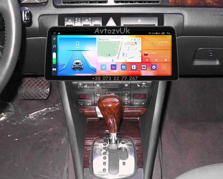 Магнитола A6 C5 S6 RS6 Audi GPS Ауди А6 USB 2 дин CarPlay Android 15