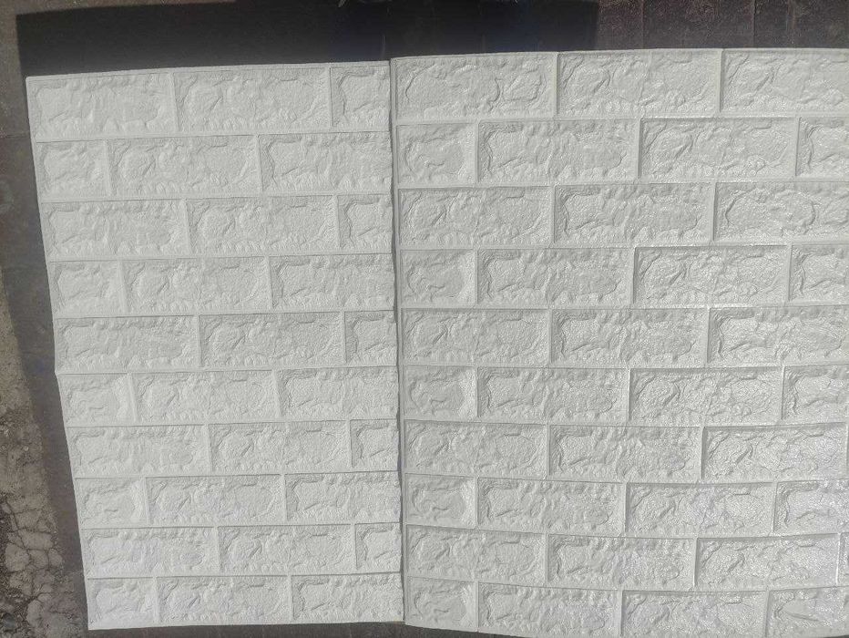 3д панели самоклеящиеся от производителя, белый кирпич 70*77 см L