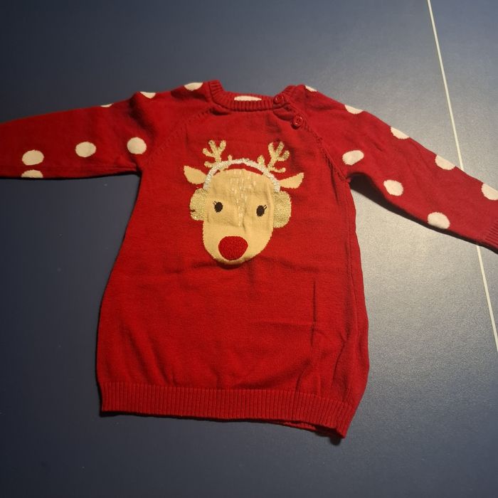 Camisola de natal  12meses 74cm