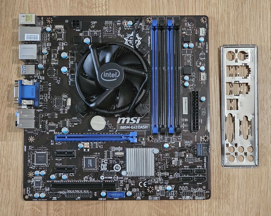 MSI B85M-E43 + Intel i5 4590 | mATX | HDMI / USB 3.0 | STAN IDEALNY