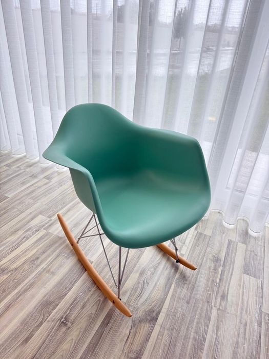 Caseira de baloiço verde água