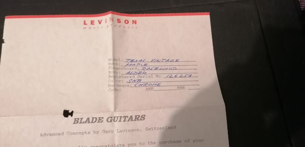 Guitarra eléctrica Blade Texas stratocaster